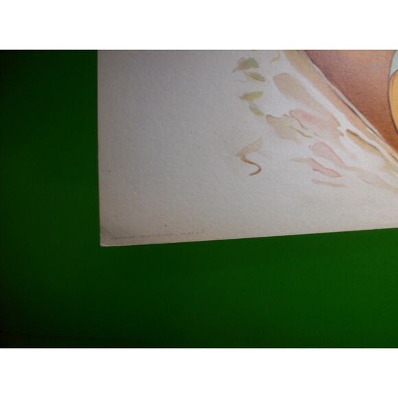 Victorian Art Print 1908 Maud Stumm Women Canoe Boat Original Lithograph 10 X 13 - Picture 6 of 10